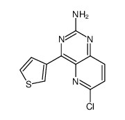 6-chloro-4-(thien-3-yl)-pyrido[3,2-d]pyrimidin-2-ylamine Structure