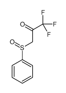 3-(benzenesulfinyl)-1,1,1-trifluoropropan-2-one结构式