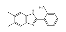 2-(5,6-dimethyl-1H-benzimidazol-2-yl)-phenylamine结构式