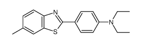 N,N-diethyl-4-(6-methylbenzothiazol-2-yl)aniline结构式