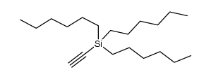 tri-n-hexylsilylacetylene Structure