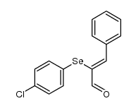 (Z)-2-((4-chlorophenyl)selanyl)-3-phenylacrylaldehyde Structure