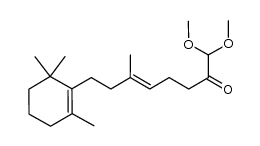 (E)-1,1-dimethoxy-6-methyl-8-(2,6,6-trimethylcyclohex-1-en-1-yl)oct-5-en-2-one Structure