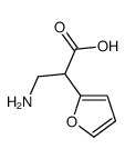 3-amino-2-(furan-2-yl)propanoic acid结构式