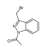 1-[3-(bromomethyl)indazol-1-yl]ethanone Structure