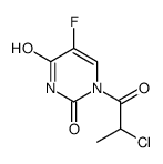 2,4(1H,3H)-Pyrimidinedione, 1-(2-chloro-1-oxopropyl)-5-fluoro- (9CI) picture