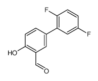 5-(2,5-difluorophenyl)-2-hydroxybenzaldehyde Structure