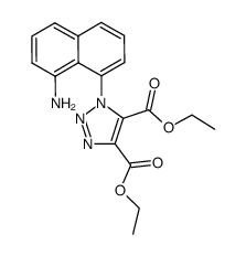 1-(8-Amino-naphthalen-1-yl)-1H-[1,2,3]triazole-4,5-dicarboxylic acid diethyl ester Structure