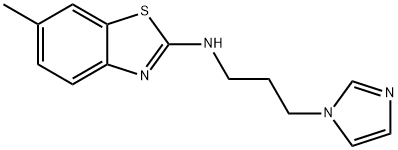 N-[3-(1H-Imidazol-1-yl)propyl]-6-methyl-1,3-benzothiazol-2-amine Structure