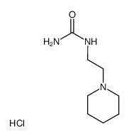 N-(β-piperidino)ethylurea hydrochloride结构式