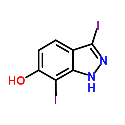 3,7-Diiodo-1H-indazol-6-ol Structure