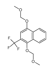 1,4-bis(methoxymethoxy)-2-(trifluoromethyl)naphthalene Structure