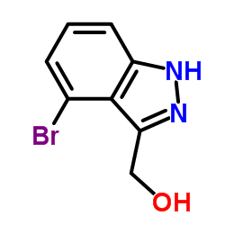 (4-Bromo-1H-indazol-3-yl)methanol结构式