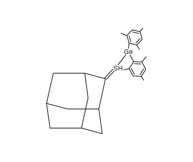 (((1R,3S,5r,7s)-adamantan-2-ylidene)-l4-sulfanyl)dimesitylgermane Structure