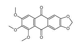 1,2,3-trimethoxy-6,7-methylenedioxy-anthraquinone结构式