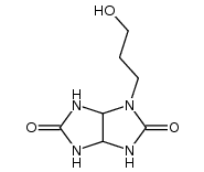 2-(3-hydroxypropyl)-2,4,6,8-tetraazabicyclo[3.3.0]octane-3,7-dione Structure