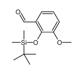 2-[tert-butyl(dimethyl)silyl]oxy-3-methoxybenzaldehyde结构式