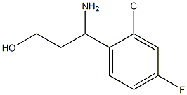 3-amino-3-(2-chloro-4-fluorophenyl)propan-1-ol Structure