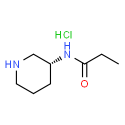 (R)-N-(Piperidin-3-yl)propionamide hydrochloride结构式