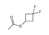 S-(3,3-Difluorocyclobutyl) ethanethioate Structure