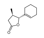 trans-(RR,SS)-γ-(1-cyclohexen-1-yl)-γ-hydroxy-β-methylbutanoic acid lactone结构式