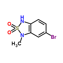 6-Bromo-1-methyl-1,3-dihydro-2,1,3-benzothiadiazole 2,2-dioxide结构式