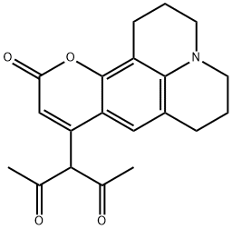 3-(10-Oxo-2,3,5,6-tetrahydro-1H,4H,10H-11-oxa-3a-aza-benzo[de]anthracen-8-yl)-pentane-2,4-dione structure