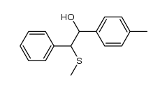 2-(methylthio)-2-phenyl-1-(p-tolyl)ethanol Structure