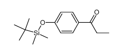 1-(4-{[tert-butyl(dimethyl)silyl]oxy}phenyl)propan-1-one结构式