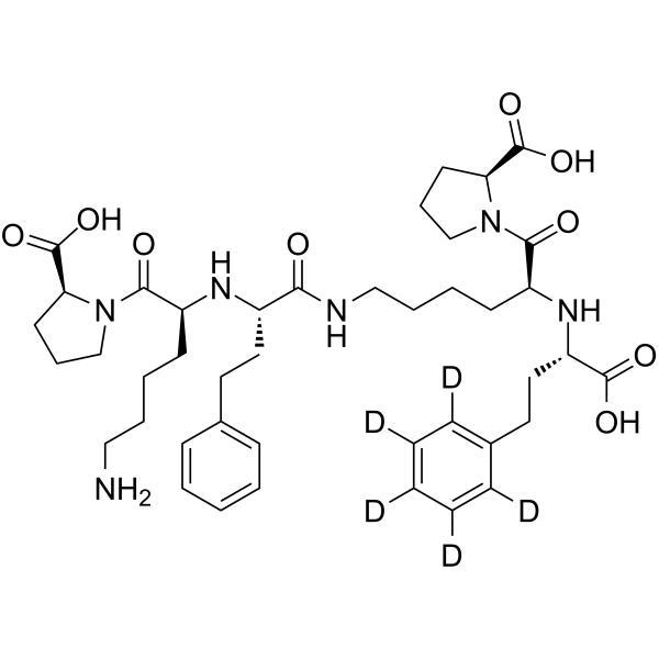 (S)-Lisinopril Dimer-d5结构式