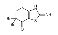 2-amino-6,6-dibromo-4,5-dihydro-1,3-benzothiazol-7-one Structure