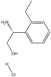 (2R)-2-AMINO-2-(2-ETHYLPHENYL)ETHAN-1-OL HYDROCHLORIDE Structure