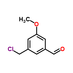 3-(Chloromethyl)-5-methoxybenzaldehyde Structure