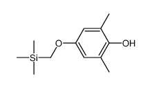 2,6-dimethyl-4-(trimethylsilylmethoxy)phenol结构式