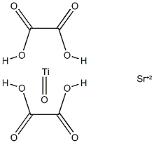 strontium bis[oxalato(2-)-O,O']oxotitanate(2-) structure