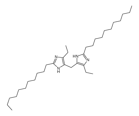 4-ethyl-5-[(4-ethyl-2-undecyl-1H-imidazol-5-yl)methyl]-2-undecyl-1H-imidazole Structure