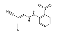 2-(2-nitrophenylhydrazino)-1,1-ethenedicarbonitrile结构式