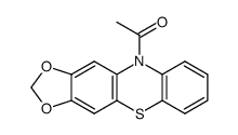 10-acetyl-2,3-methylenedioxyphenothiazine Structure