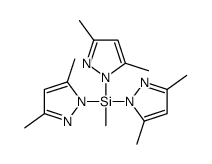 tris(3,5-dimethylpyrazol-1-yl)-methylsilane Structure