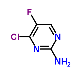 2-Amino-4-chloro-5-fluoropyrimidine structure