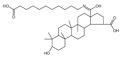 29,30-Dinorlupan-20-oic acid, 28-[(10-carboxydecyl)amino]-3-hydroxy-28-oxo-, (3beta.)- structure