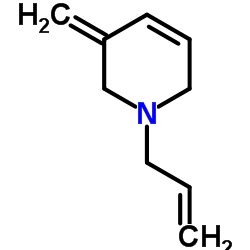 Pyridine, 1,2,3,6-tetrahydro-3-methylene-1-(2-propenyl)- (9CI) structure