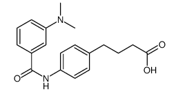 4-[4-[[3-(dimethylamino)benzoyl]amino]phenyl]butanoic acid Structure