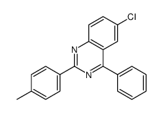 6-chloro-2-(4-methylphenyl)-4-phenylquinazoline Structure