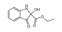 2-hydroxy-3-oxo-2,3-dihydro-indole-2-carboxylic acid ethyl ester Structure