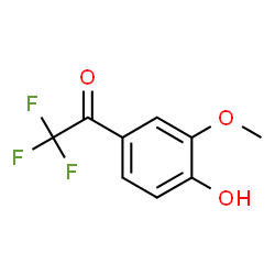 Ethanone, 2,2,2-trifluoro-1-(4-hydroxy-3-methoxyphenyl)- (9CI) Structure