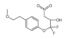 (2S)-1,1-difluoro-1-[4-(2-methoxyethyl)phenoxy]-3-nitropropan-2-ol Structure