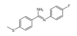 N'-(4-fluorophenyl)-4-methylsulfanylbenzenecarboximidamide Structure