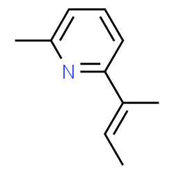 Pyridine, 2-methyl-6-(1-methyl-1-propenyl)- (9CI) structure