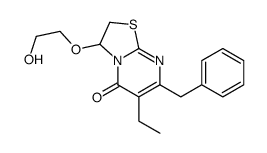 7-benzyl-6-ethyl-3-(2-hydroxyethoxy)-2,3-dihydro-[1,3]thiazolo[3,2-a]pyrimidin-5-one结构式